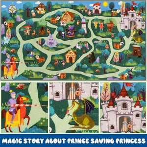 Kids Playroom Rug – Washable Non-Slip Play Carpet