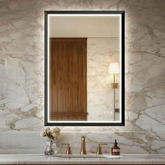 LED Bathroom Mirror with Anti-Fog & Dimmable Lights