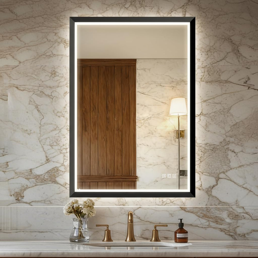 LED Bathroom Mirror with Anti-Fog & Dimmable Lights