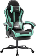 Ergonomic Gaming Chair with Footrest & Lumbar Support