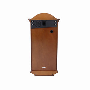 Gold Tone Arched Pendulum Wall Clock with Dual Chimes