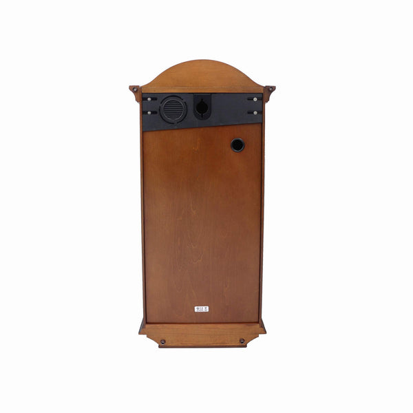 Gold Tone Arched Pendulum Wall Clock with Dual Chimes