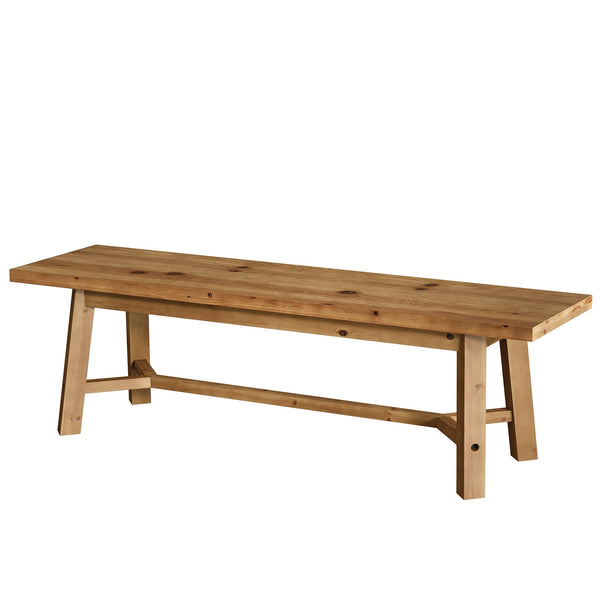 Solid Wood Farmhouse Dining Bench