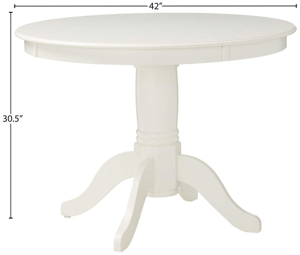 5-Piece Round Pedestal Dining Set with Cushioned Chairs