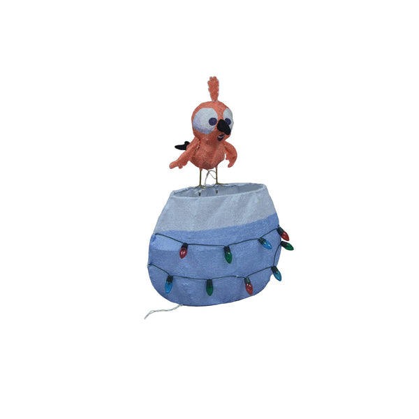 28-Inch 3D Pre-Lit Bird That Swims Christmas Yard Decoration