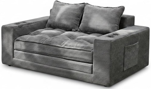 Convertible Loveseat Sofa Bed with Cup Holders