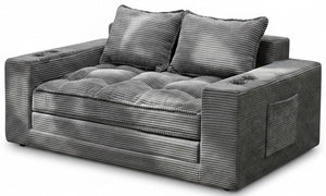 Convertible Loveseat Sofa Bed with Cup Holders