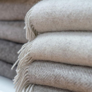 Merino Cashmere Wool Throw Blanket