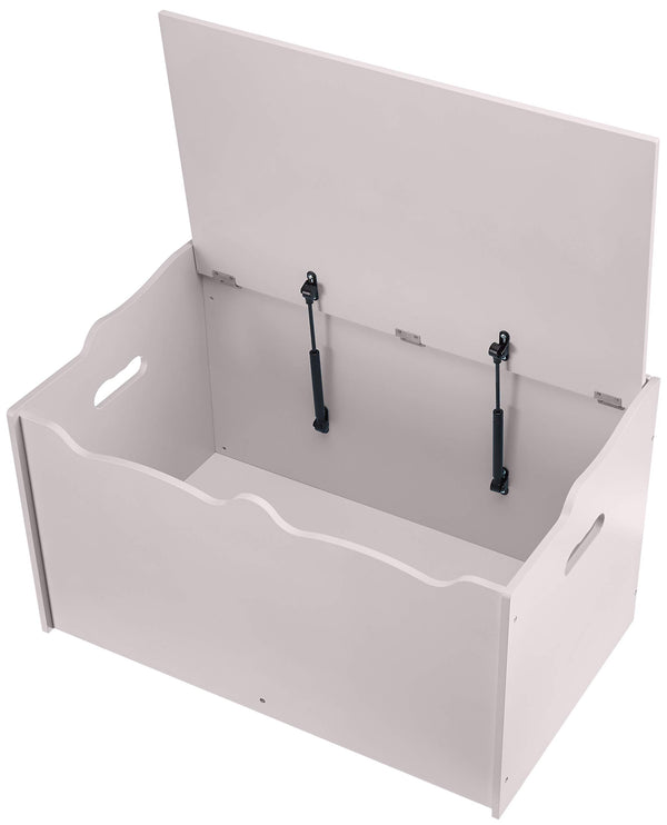 Kids Wooden Toy Storage Chest with Safety Lid