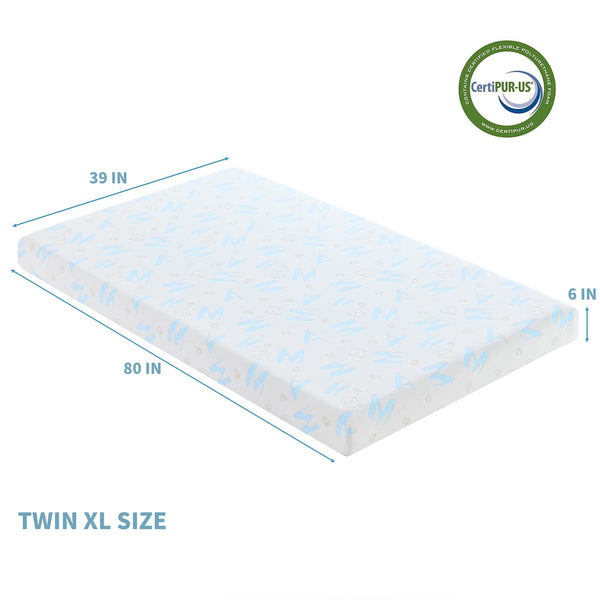Memory Foam Mattress with Cooling Cover & CertiPUR-US Certified