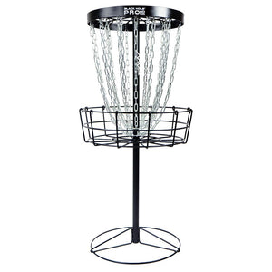 Portable Disc Golf Basket with 24 Heavy-Duty Chains