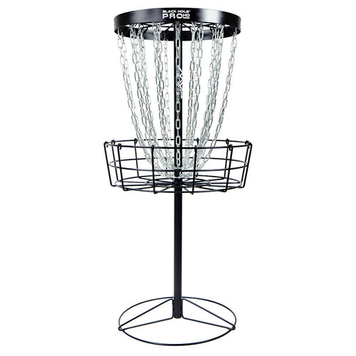 Portable Disc Golf Basket with 24 Heavy-Duty Chains
