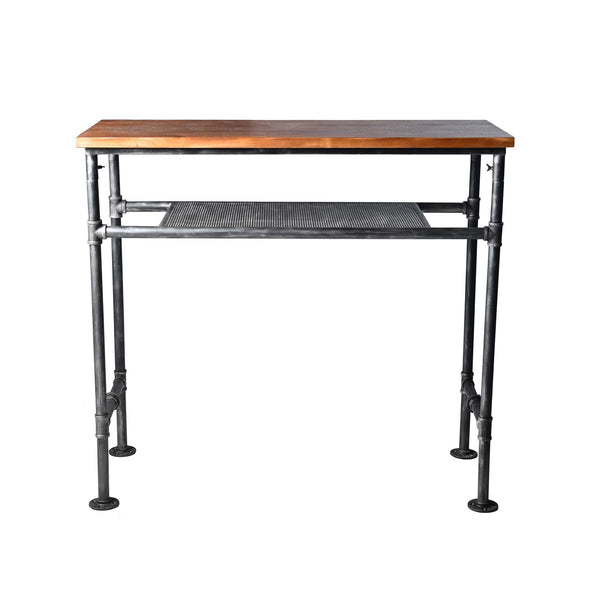 Industrial Pub Bar Table – Pine Wood Top & Steel Frame