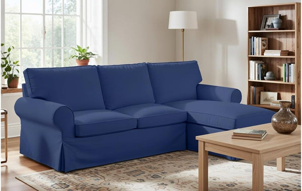 Loveseat with Chaise Slipcover – Cotton Replacement Cover