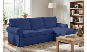 Loveseat with Chaise Slipcover – Cotton Replacement Cover