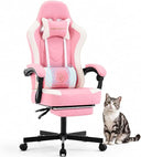 Ergonomic Gaming Chair with Footrest & Lumbar Support