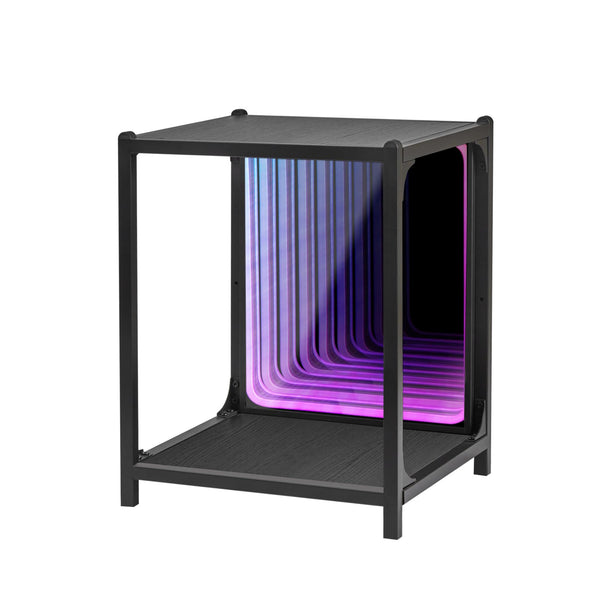 LED Infinity Mirror Display Cabinet with RGBW Lighting