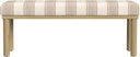 Upholstered Accent Bench with Wood Legs