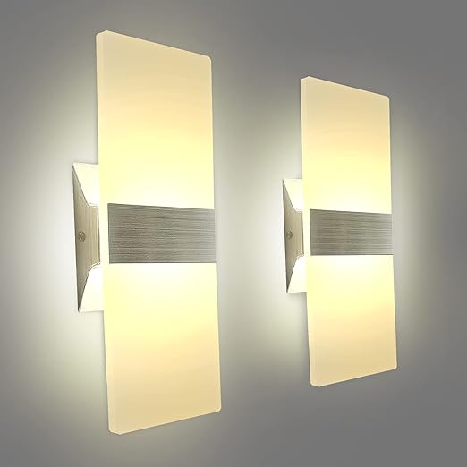 Modern LED Wall Sconce – Hardwired Up Down Light