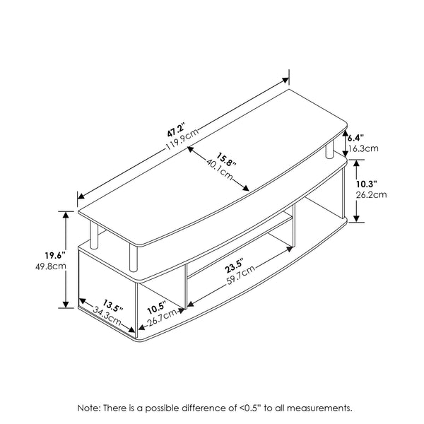 Large TV Stand Entertainment Center for TVs up to 55"