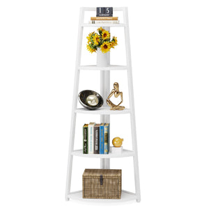 5-Tier Corner Shelf, 70" Tall