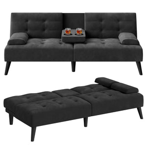 64" Convertible Futon Sofa Bed