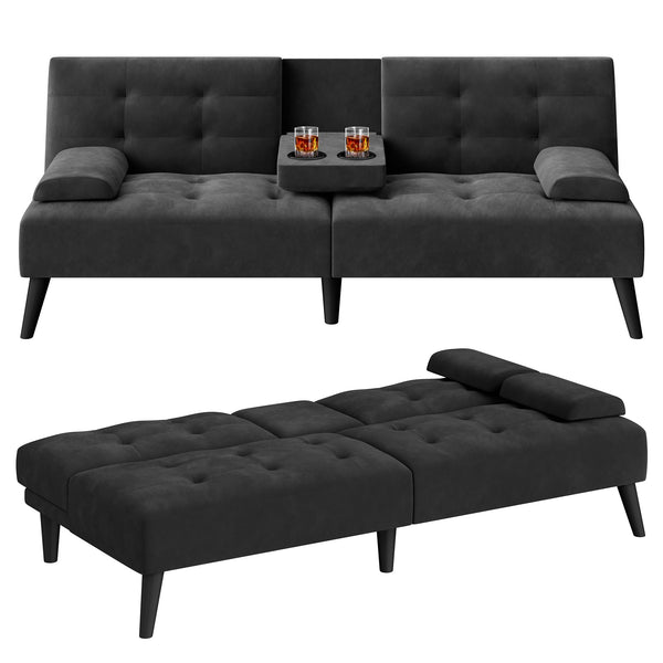 64" Convertible Futon Sofa Bed