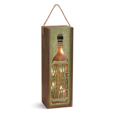 Wine Themed LED Lantern Gift Bag
