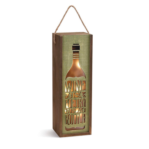 Wine Themed LED Lantern Gift Bag