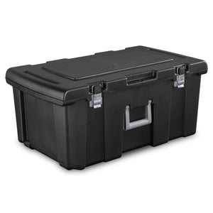 Wheeled Lockable Storage Bins with Lids, 3-Pack