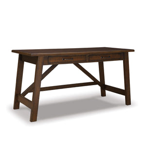 Rustic Industrial Home Office Desk with Drawers