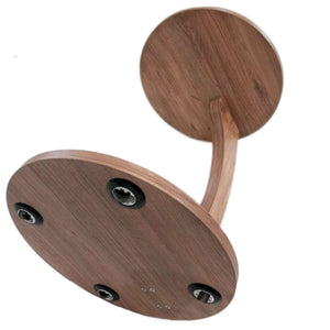 C Shaped End Table with Wheels - Round Rolling Side Table