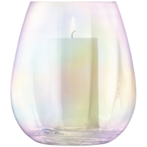 Mother of Pearl Handpainted Lantern Vase
