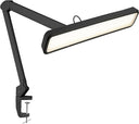 30W LED Desk Lamp with Clamp — 2,500 Lumens, 22" Wide Shade