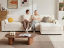 120" Modular Sectional Sofa with Ottoman