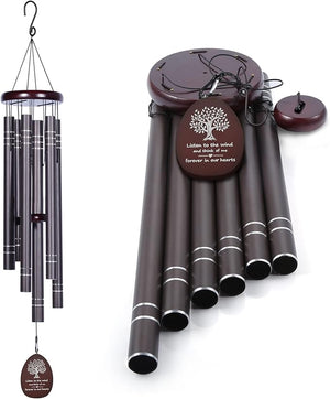 Large Outdoor Wind Chimes – Deep Tone Memorial Wind Chimes for Garden, Yard & Patio