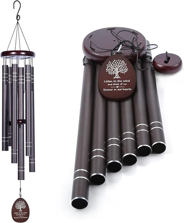 Large Outdoor Wind Chimes – Deep Tone Memorial Wind Chimes for Garden, Yard & Patio