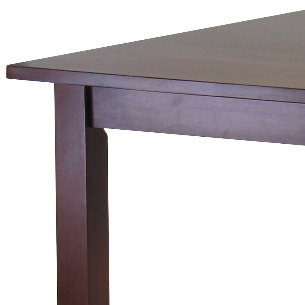 Square Solid Wood Pub Dining Table – Antique Walnut