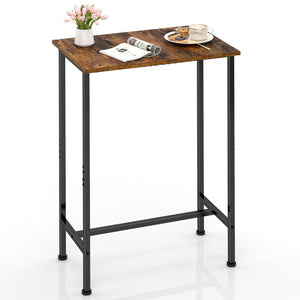 Compact Industrial Bar Height Table for Narrow Spaces