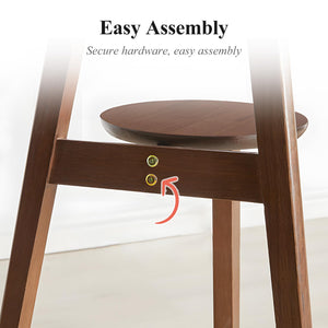 2-Tier Round End Table with Storage Shelf