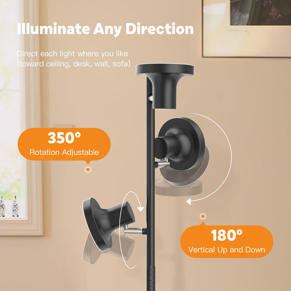 36W LED Tree Floor Lamp with Remote & Touch Control