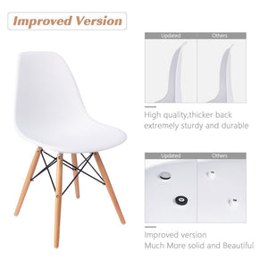 Mid-Century Modern Plastic Dining Chair – Set of 4