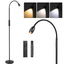Gooseneck LED Floor Lamp with Remote & Touch Control