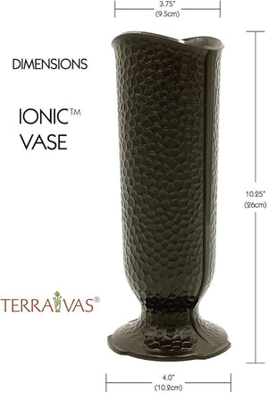 Cemetery Flower Vase with 4-Inch Locking Base