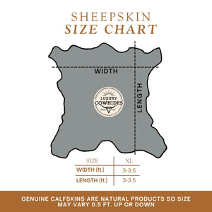 Genuine Cowhide Area Rug – 3 x 3 ft