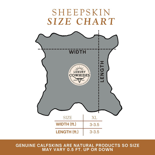 Genuine Cowhide Area Rug – 3 x 3 ft
