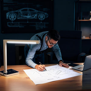 LED Desk Lamp with Charging Station & Type-C Port