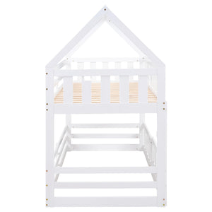Twin Over Twin House Bunk Bed