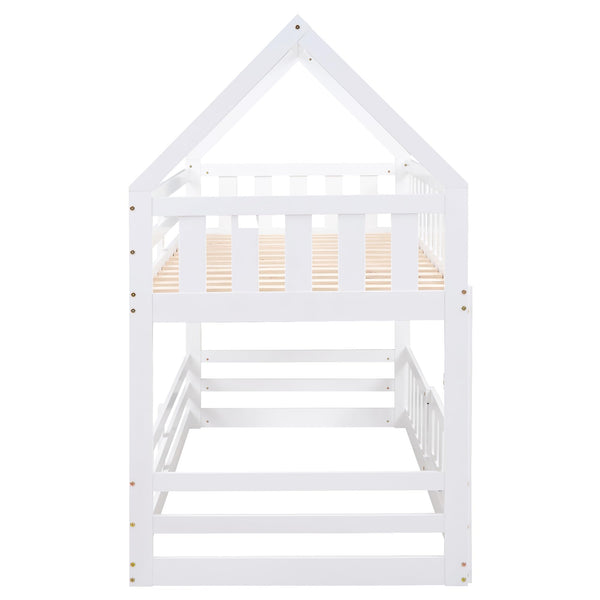 Twin Over Twin House Bunk Bed
