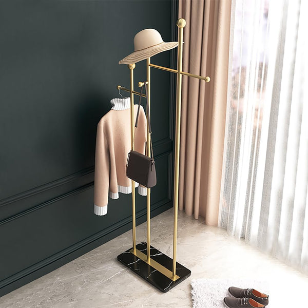 Freestanding Coat Rack with Marble Base